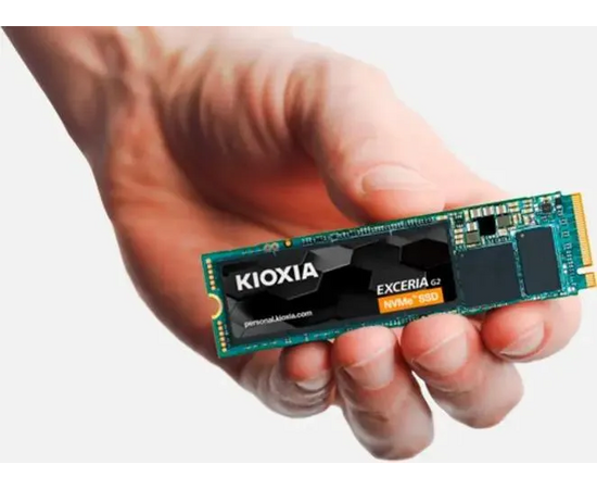  SSD KIOXIA Exceria G2 LRC20Z500GG8 M.2 2280 500GB PCIe Gen3x4 with NVMe, 2100/1700, IOPS 400/400K, MTBF 1.5M, 3D TLC NAND, 200TBW, 