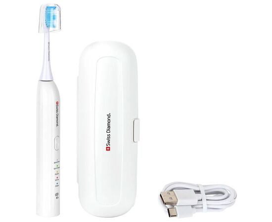  Электрическая зубная щетка Swiss Diamond SD-STB54801W белый 