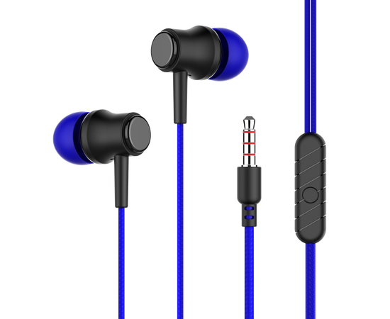  PURE Наушники вакуумные AUX разъём с МК без рег.громкости длина 1.2м More choice G16 (Dark Blue) 