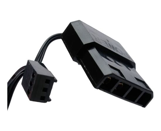  Вентилятор Gembird с подсветкой (D12025S12L-W), 120x120x25, гидродин., 3pin/4pin Molex, провод 35см, белый 