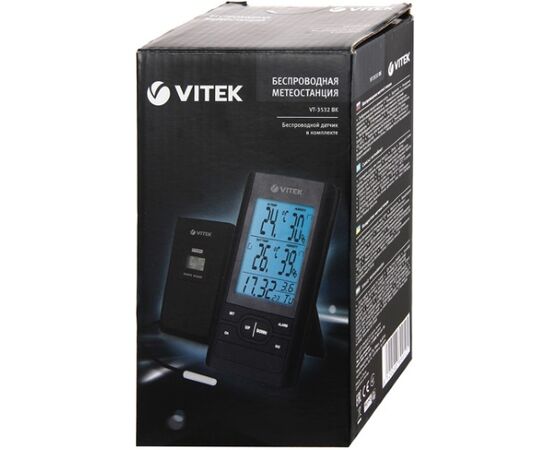  Погодная станция Vitek VT-3532 черный 