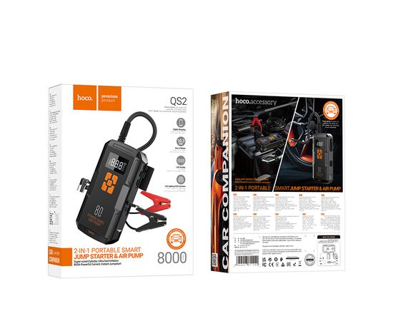  Аккумулятор внешний резервный HOCO QS2 Land 8000mAh (черный) 