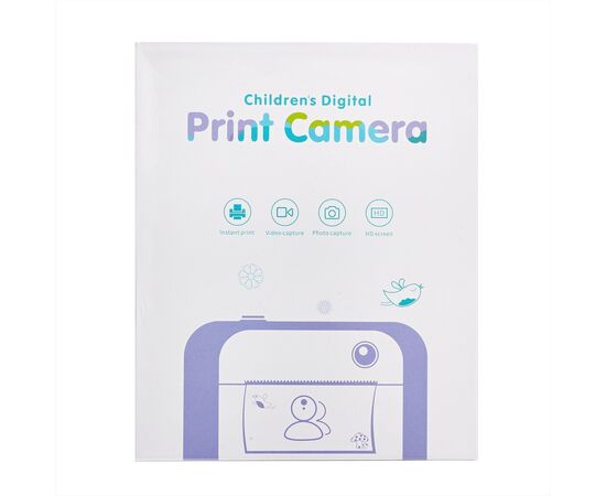  Портативный принтер -игрушка фотоаппарат с набором для печати (pink) (228913) 
