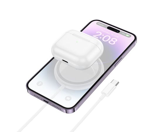 ЗУ Сетевое Беспроводное MagSafe Borofone BQ27 Pole MagSafe (white) (236311) 
