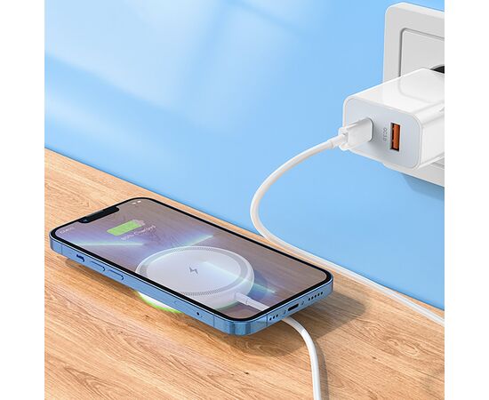  ЗУ Сетевое Беспроводное MagSafe Borofone BQ27 Pole MagSafe (white) (236311) 