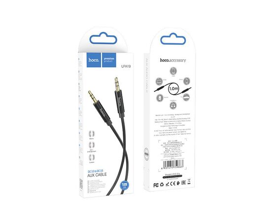  Аудиокабель Hoco UPA19 AUX audio cable(L=1M) 