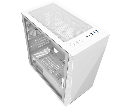  Корпус Zalman Z1 Iceberg white (Z1 Iceberg white) MiniTower (mATX, window, FRONT 2x120mm, REAR 1x120mm, без БП) 