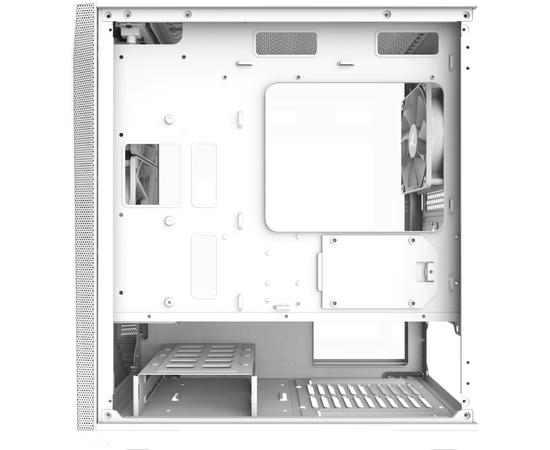  Корпус Zalman Z1 Iceberg white (Z1 Iceberg white) MiniTower (mATX, window, FRONT 2x120mm, REAR 1x120mm, без БП) 
