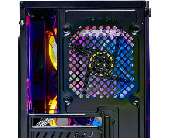  Корпус ExeGate Mistery X2 EX294382RUS Minitower (mATX, без БП, 2*USB+1*USB3.0, аудио, черный, 4 вент. 12см с RGB подсветкой) 
