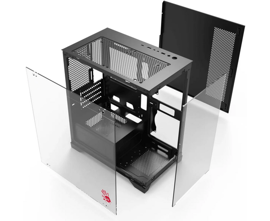  Корпус BLOODY BD-CC103, mATX, Mini-Tower, без БП, черный 
