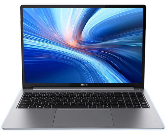  Ноутбук Tecno MegaBook T16MA (71003300455) Pro Core Ultra 9 185H 32Gb SSD1Tb Intel Arc 16" IPS WQXGA (2560x1600) Windows 11 Home grey WiFi BT Cam 