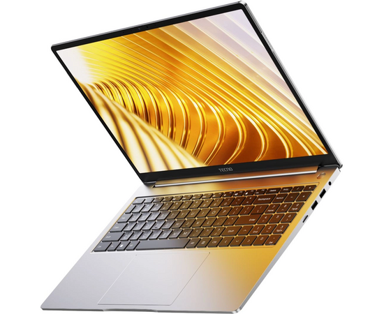  Ноутбук Tecno MegaBook T16MA (71003300455) Pro Core Ultra 9 185H 32Gb SSD1Tb Intel Arc 16" IPS WQXGA (2560x1600) Windows 11 Home grey WiFi BT Cam 